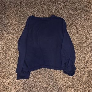 navy sweater